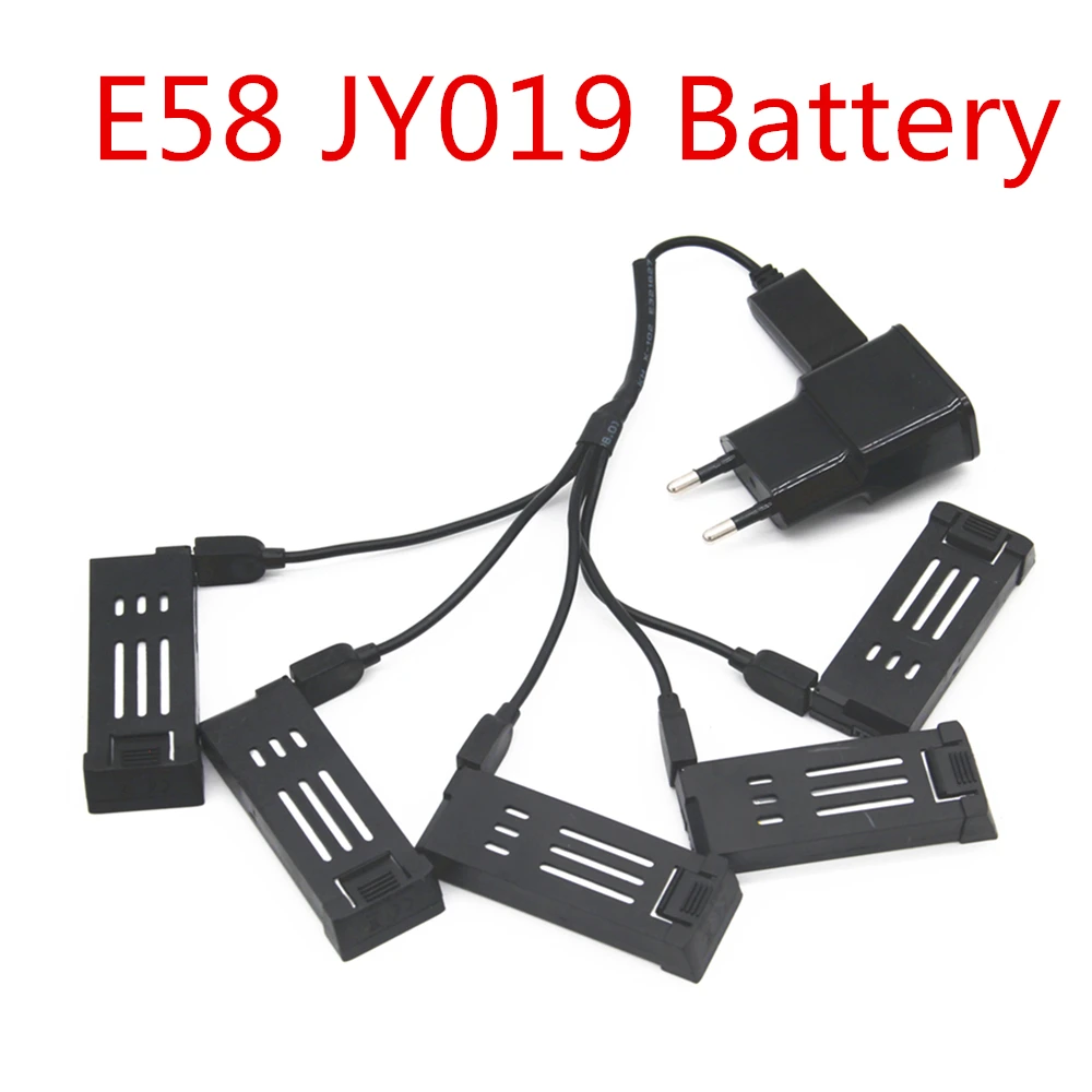 

battery for E58 JY019 RC Quadcopter Spare Parts Accessories 3.7V 500mAh Lipo Battery Rechargeable for RC Drones