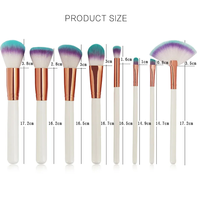 Набор косметических кистей под углом 6/8 шт.|brush tool kit|cosmetic setfan makeup brush |