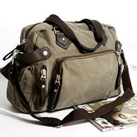 new shoulder casual bag messenger bag canvas man travel handbag for male tripdaily usegrey khaki black color free shipping