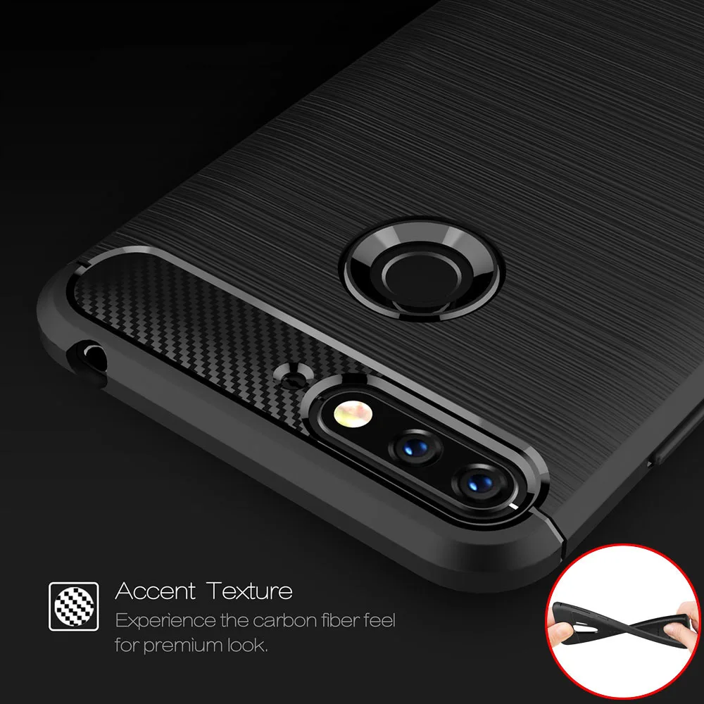 Чехол из углеродного волокна 5 7 дюйма для Huawei Honor 7C чехол Honor7C Pro AUM L41 задняя крышка
