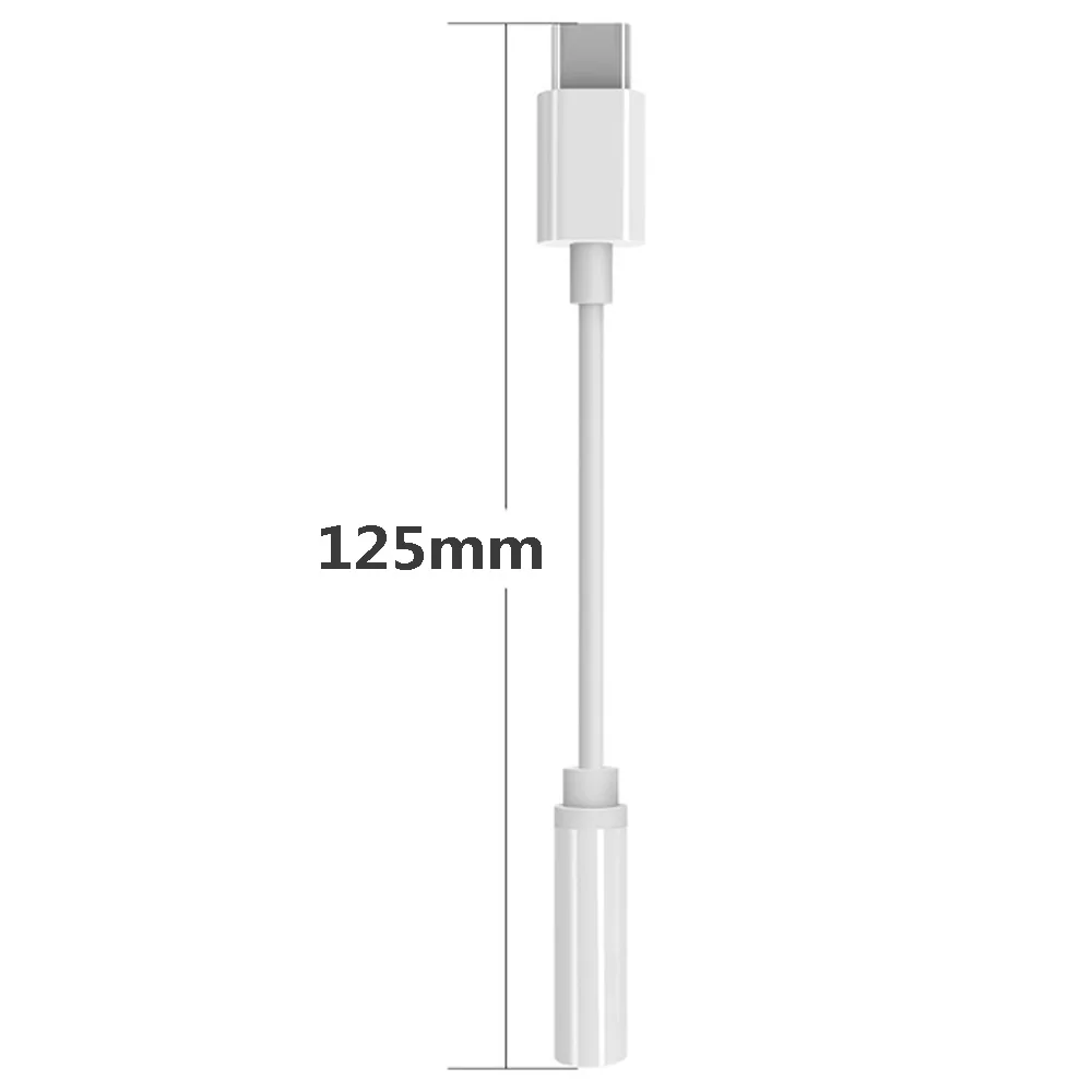 USB Type C To 3.5mm Headphone Cable Audio Adapter AUX Cable 3.5mm Headset Jack Adapter For Huawei Mate P20 Xiaomi(A704