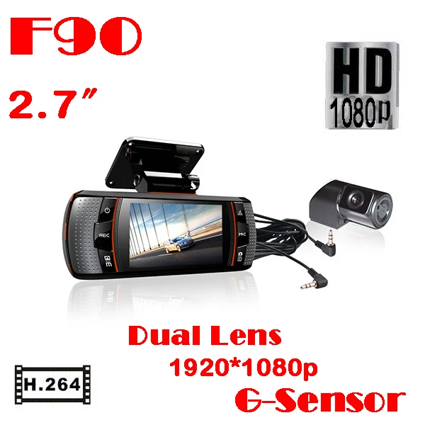 

Dash Cam 2.7" DVR Video Recorder Camera FHD 1080P 30FPS G-Sensor DVRS Camera Video Dual lens Cam 170 Degree Support GPS tracker