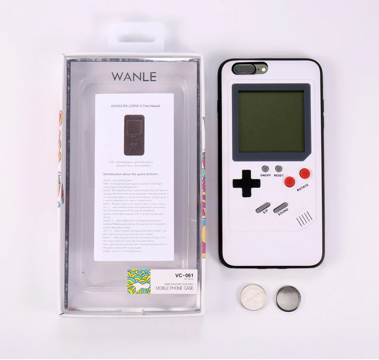 Ninetendo Gameboy Tetris чехол для iPhone X 7 8 Plus Ретро игровая консоль чехол для iPhone 6 6 S плюс подарок плотный чехол