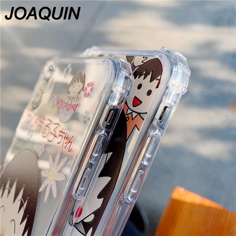 Рельефный чехол для iphone 6 6S 7 8 Plus X Xs MAX XR мягкий Sakura Momoko Chibi Maruko Chan гибкий ТПУ