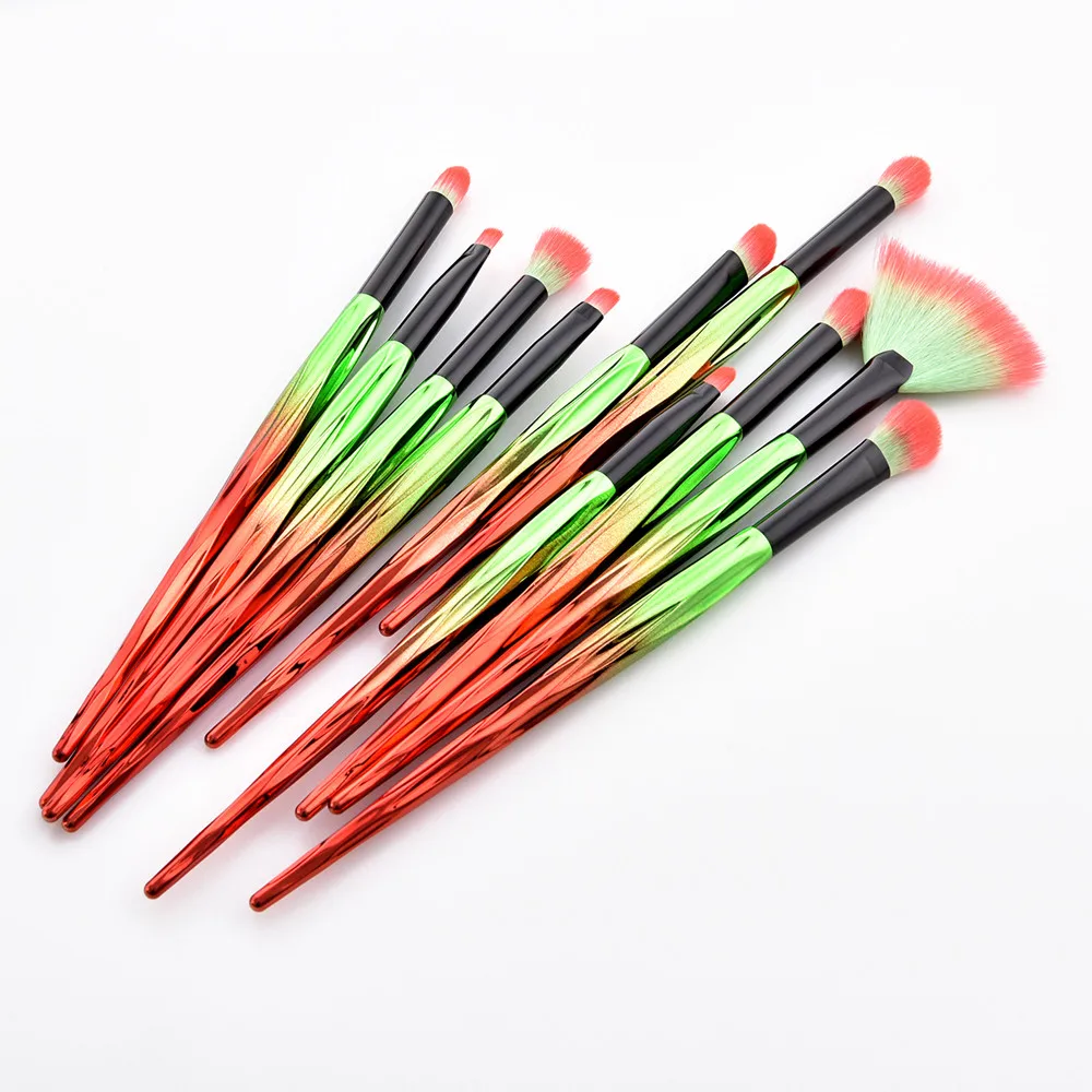 Блеск девушка Store 2018 Новое прибытие 10 шт. Профессиональные кисти для макияжа Фонд Тени подводка глаз губ Brush