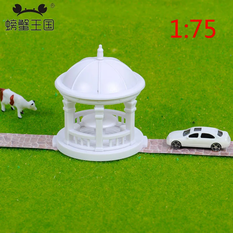 75 scale 2шт модель павильона Gloriette китайская конструкция 1: 75 1:100 1:150 модель поезда HO N масштабное железнодорожное моделирование - Цвет: 75 scale