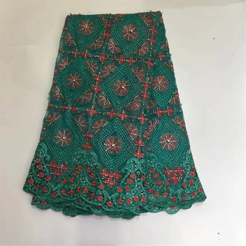 TX! африканский Кружево Ткань 2016 вышитые в нигерийском стиле S Свадебные Высокое