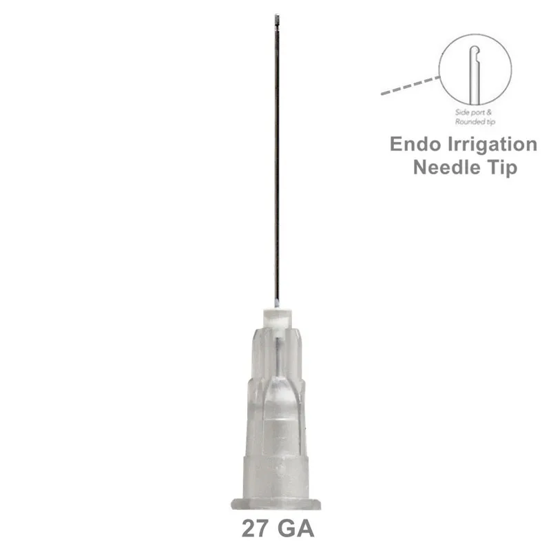 27G 200 шт./лот, одноразовые зубные наконечники для орошения Endo, 3 цвета, 25 г/27 г/30 г, концевые закрытые шприцы Endo с боковым отверстием - Цвет: 27G