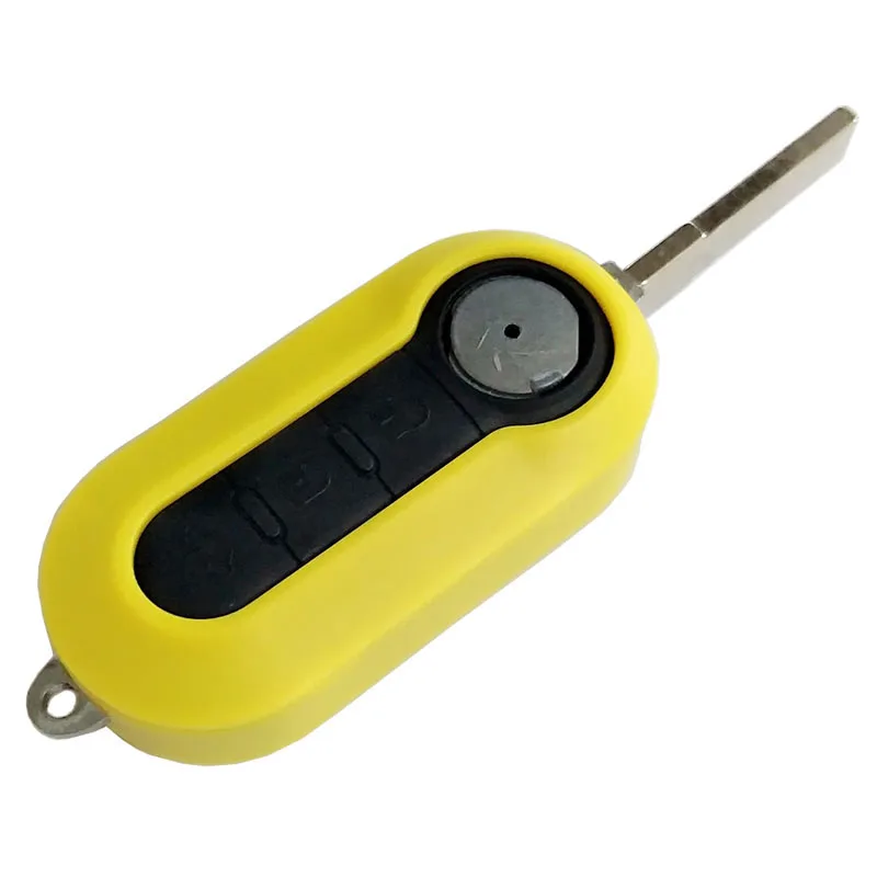 PREISEI желтые пустые ключи для автомобиля Fiat 500 флип пульт|key for|key for carkey replacement |