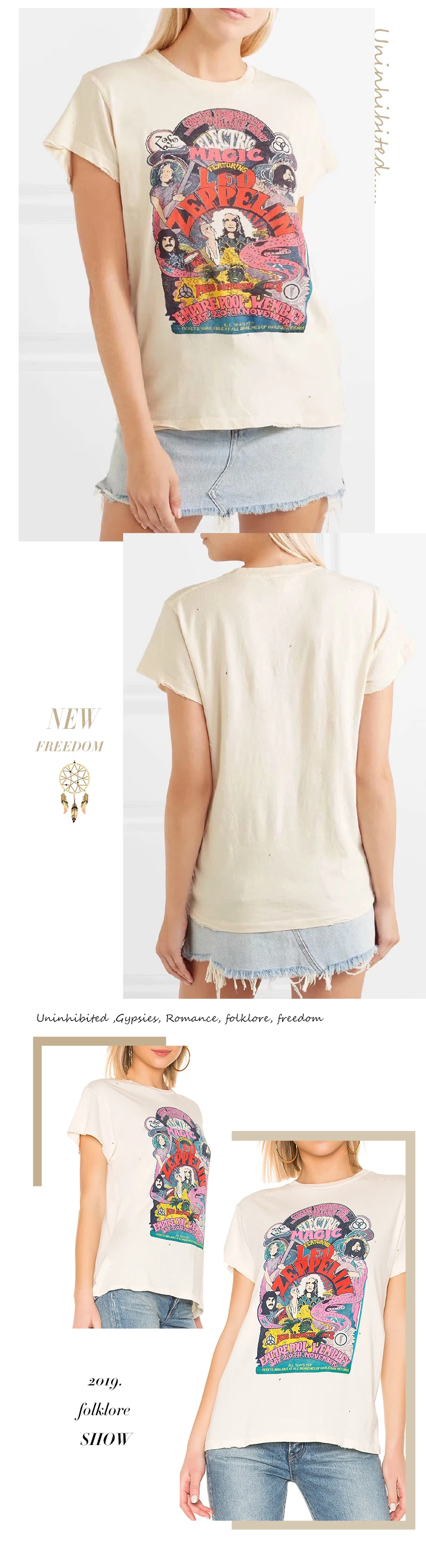 Everkaki, Boho, смешная, Vogue, с принтом, футболка, топы, женская, повседневная, короткий рукав, хлопок, богемный стиль, для девушек, футболка, топ, женский,, лето, Новинка