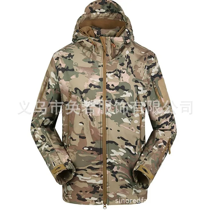 Армейское камуфляжное пальто военная куртка водонепроницаемая ветровка