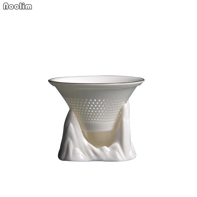 NOOLIM горная пиковая белая Нефритовая фарфоровая чайная фильтр креативный Чайный