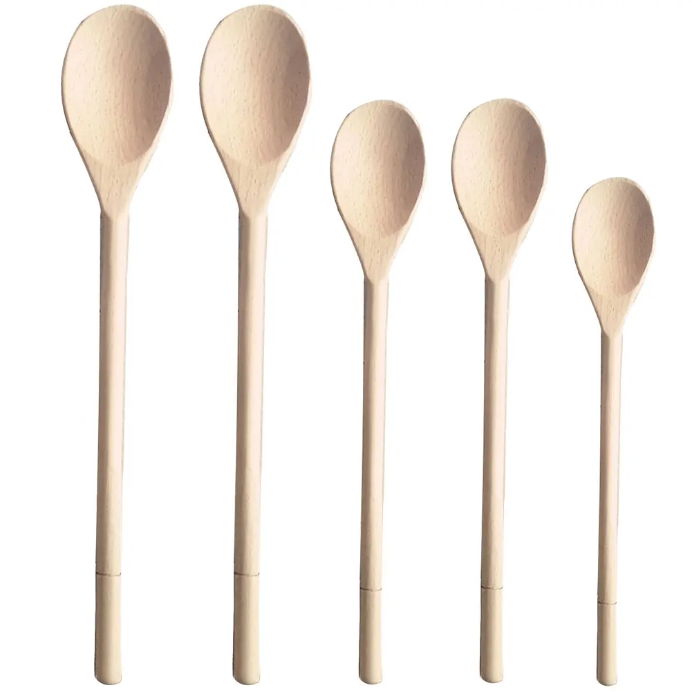 5 шт. кухонный ужин с длинной ручкой здоровая суповая посуда ложка набор