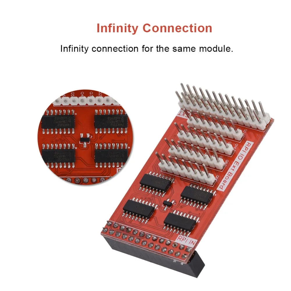 32 GPIO модуль расширения 8-битный Вход& Выход ввода-вывода Расширение адаптер модуль для Raspberry Pi