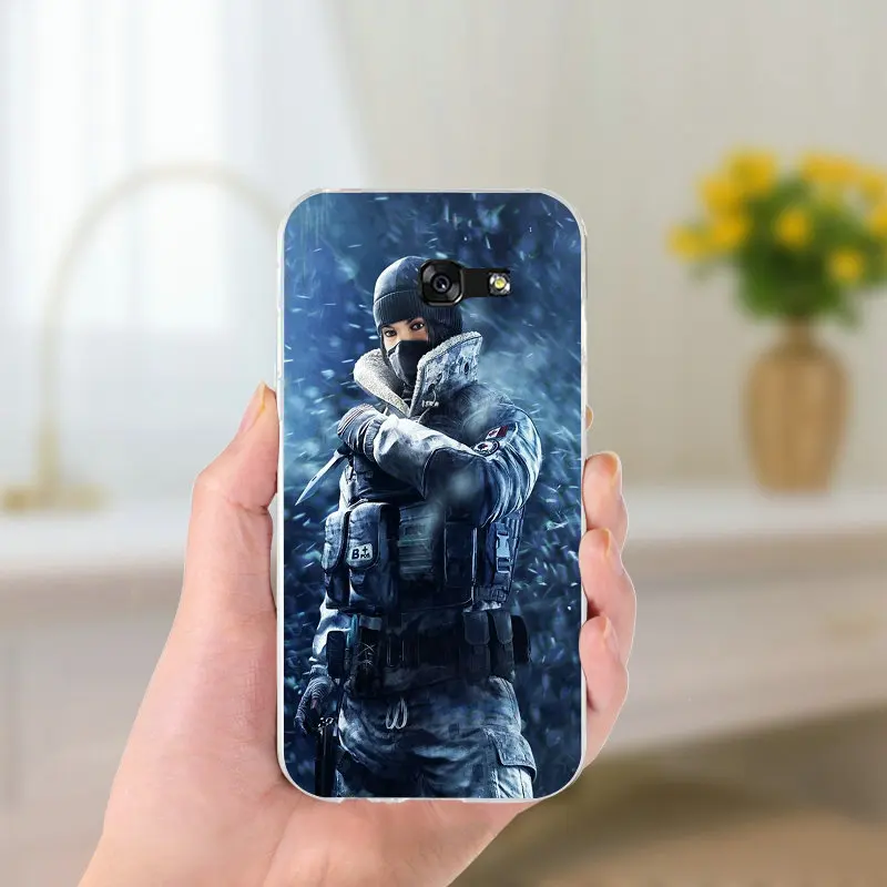 Радуга шесть осада Управление Мягкий ТПУ чехол для телефона с принтом &quotдля samsung