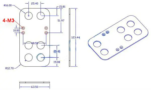 10 шт./лот крепление на рулевое колесо с большой ножкой серводвигатель аксессуары