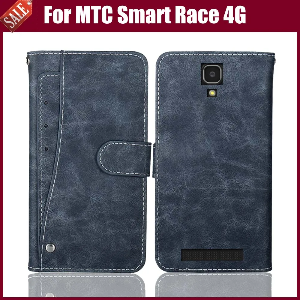 New Design! MTC Smart Race 4G Case Luxury Wallet Flip Leather Protective Phone Cover With Card Slots | Мобильные телефоны и