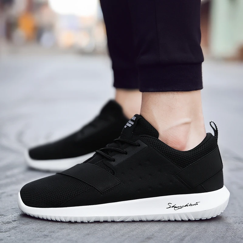 Running Shoes Low Spring Breathable Wear-resistant Soft Soles Fly Light and Comfortable Lace Sneakers | Спорт и развлечения