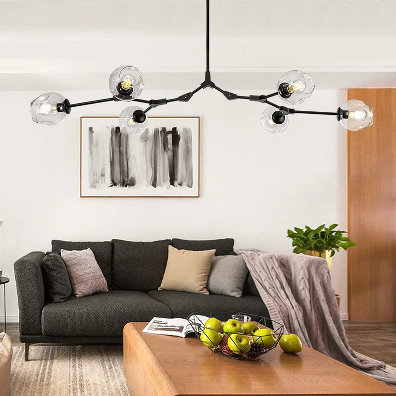 Скандинавский стиль Волшебная bean люстра постсовременная Минималистичная