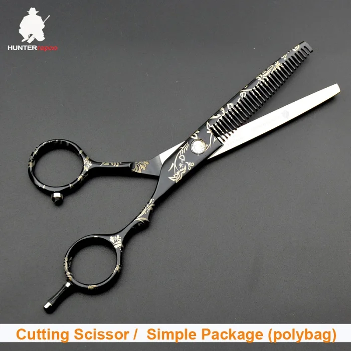 55 in thinner no bag Скидка 40% на HUNTERrapoo 5,5 дюймов HT9140 Парикмахерские ножницы комплект для стрижки волос ножницы и филировочные ножницы для парикмахерской триммер клипер - Цвет: 55 in thinner no bag