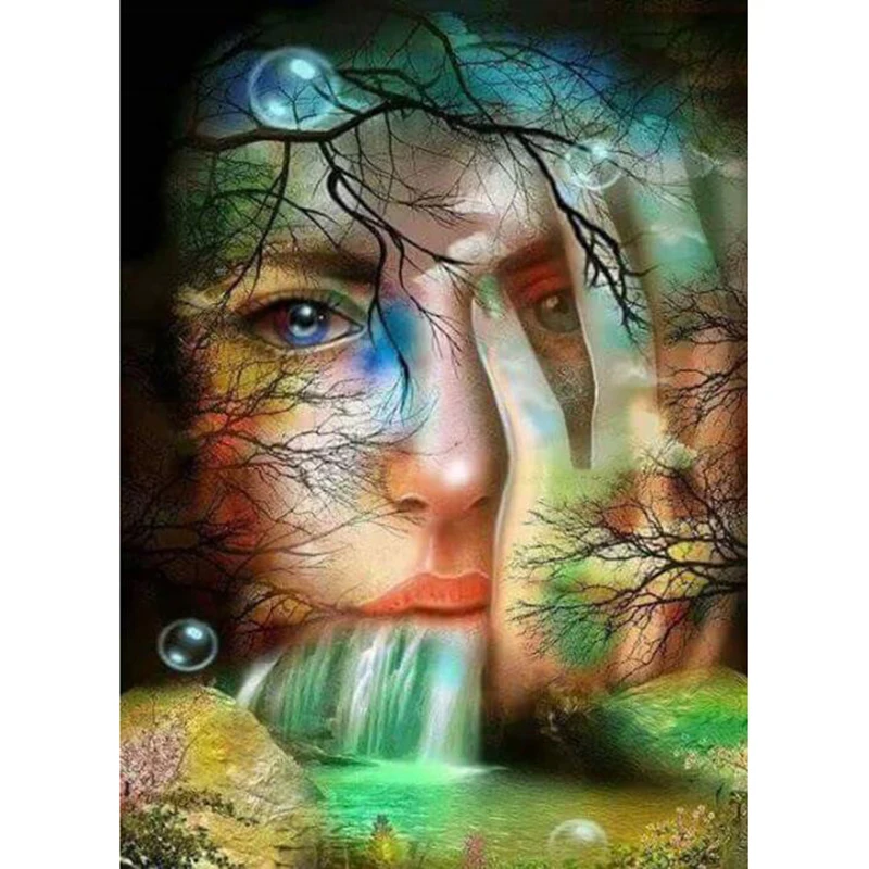 5D сделай сам алмазная живопись полный Красивый водопад вышивка крестом