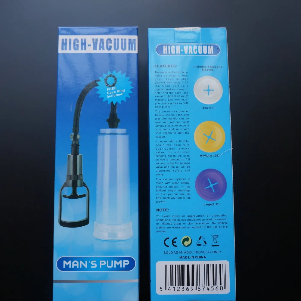 Высокий вакуумный мужской насос увеличение пениса расширение секс-игрушки для