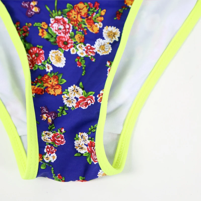 Новые пикантные Цветочный принт Одежда заплыва костюм Push Up Maillots De Bain женщины