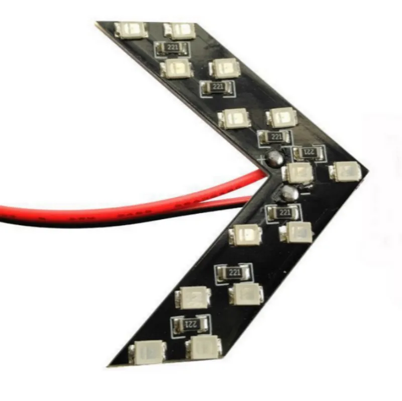 Светодиодная стрелка 14 SMD для зеркала заднего вида белая LED ламсветильник