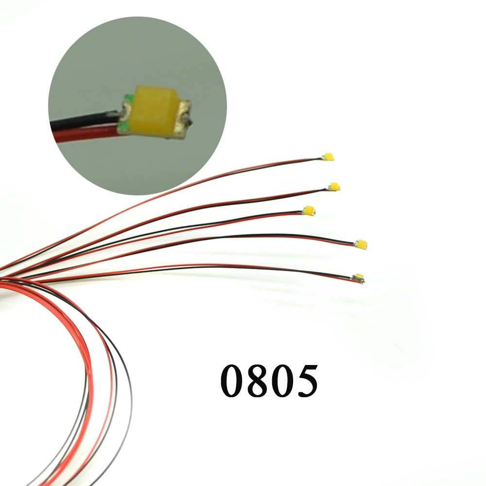 0805 SMD модель поезда в масштабе HO N OO предварительно спаянные micro litz Проводные