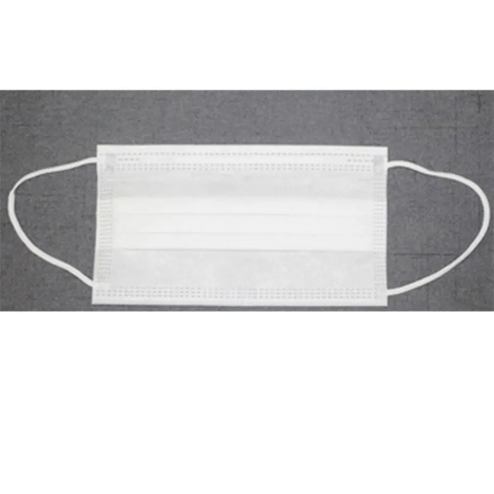 WHITE Одноразовая Нетканая маска серого цвета с активированным углем, четыре слоя 10 упаковок, товары для личной гигиены и здоровья - Цвет: WHITE