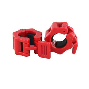 red 25mm 1 пара 25/50 мм гантели Spinlock воротник замок Штанги Гантели зажимы зажим оборудование для тренажерного зала Фитнес взвешивания подъема бодибилдинг - Цвет: red 25mm