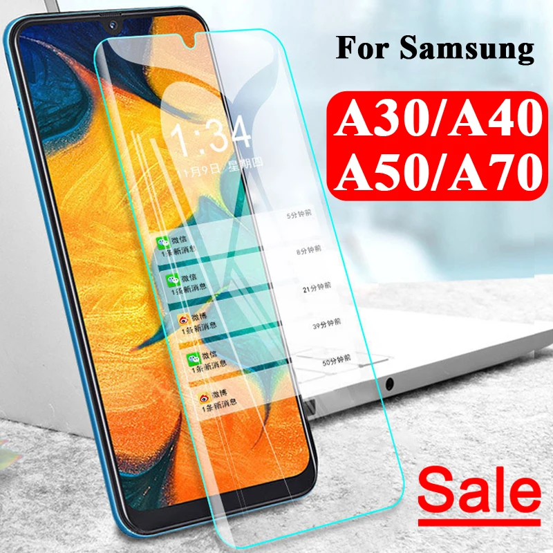 Бронированное Защитное стекло для Samsung Galaxy A50 A70 A40 A30 Samsun галерея A 50 70 40 защитная