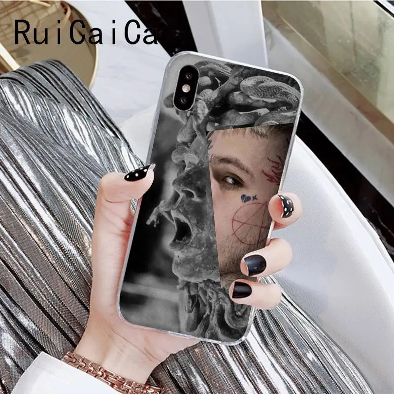 RuiCaiCa Lil Peep популярное эстетическое забавное искусство модный телефон для iPhone8 7 6 6S Plus X XSMAX 5 5S SE XR 10 11 11pro 11promax