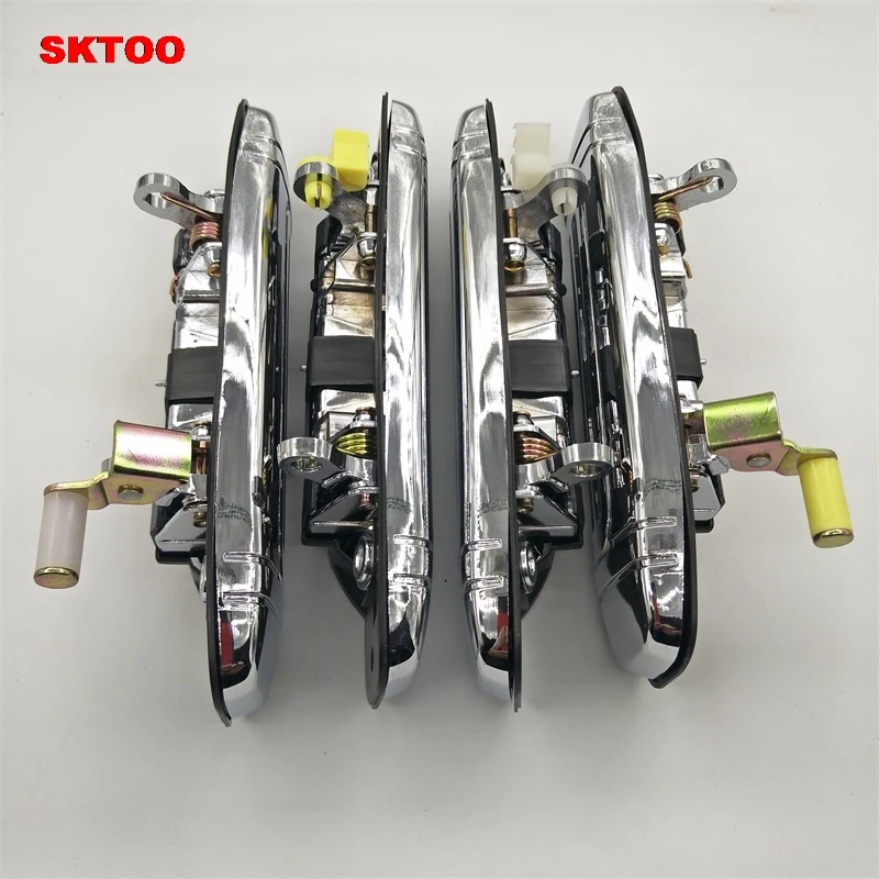 4 шт для Mitsubishi Pajero 2 аксессуары Chrome дверные ручки V31 V32 V33 V43 V44 V45 V46 1991-1999 1996 1998 1992 Стикеры автомобиль sty