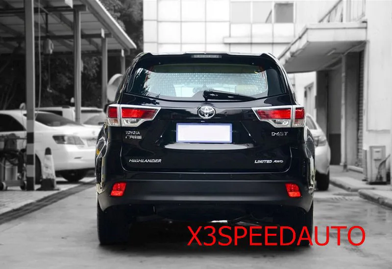 Задняя Крышка багажника Накладка для Toyota Highlander хромированная