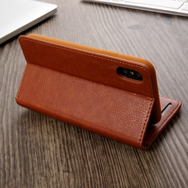 Роскошный чехол-книжка из искусственной кожи для iPhone XS Max XR держатель карточки Coque чехол для Funda iPhone XS X 6 6S 7 8 Plus Чехол-книжка