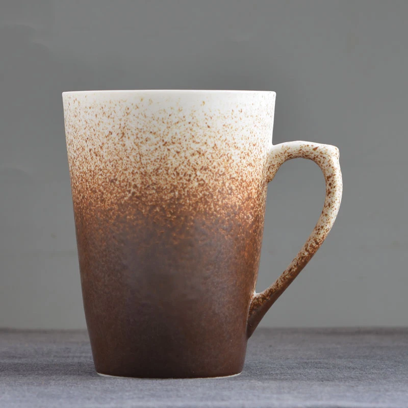 Винтажная керамическая керамика в японском стиле 330 мл кофейная кружка ручной