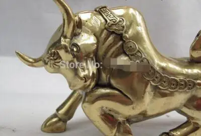 Китайская народная медная бронза фэншуй счастливая монета богатства крупного