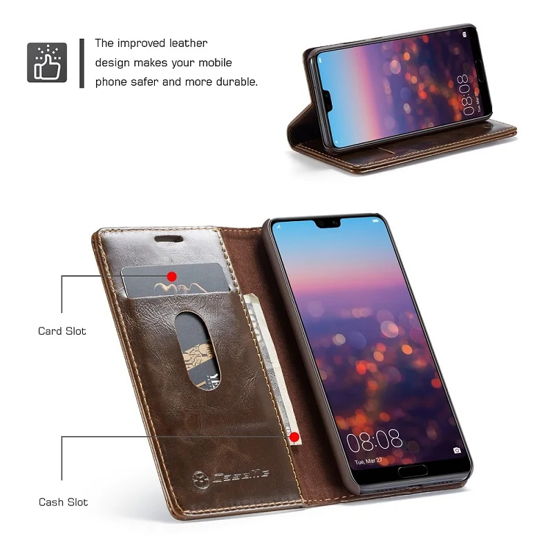 Чехол Кошелек Me чехол для huawei P20 с кредитной картой задняя крышка из