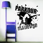 Настенный стикер для экстремальных видов спорта, популярный декор для спортивного клуба, Паркер, наклейка на стену, виниловый постер AC054