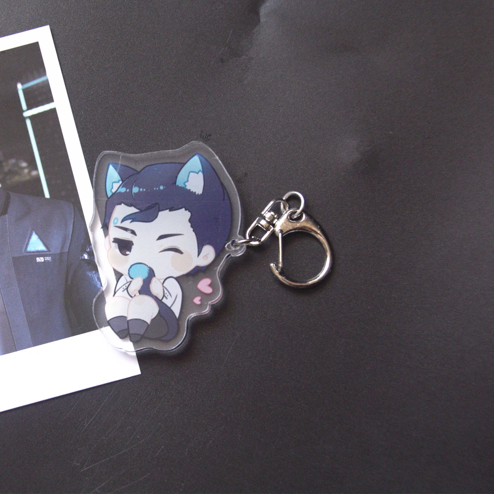 Игра Детройт: стать человеком акриловый брелок для ключей двухсторонний