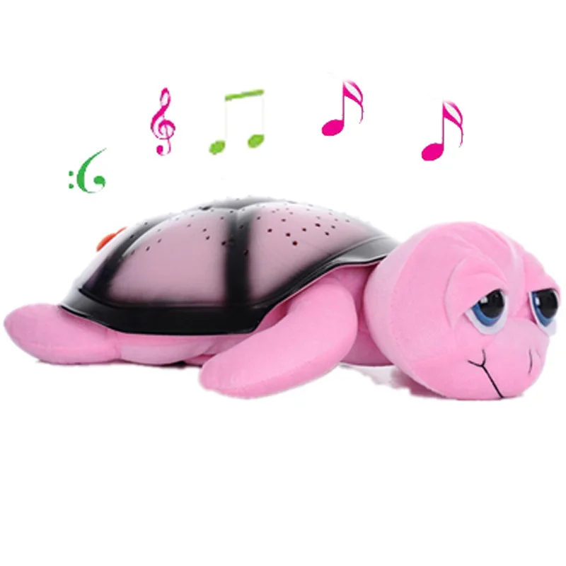 Drop shipping 4 Colors LED big eye Turtle night light+USB Music star projector lamp Star Projector Lamp without original box | Освещение