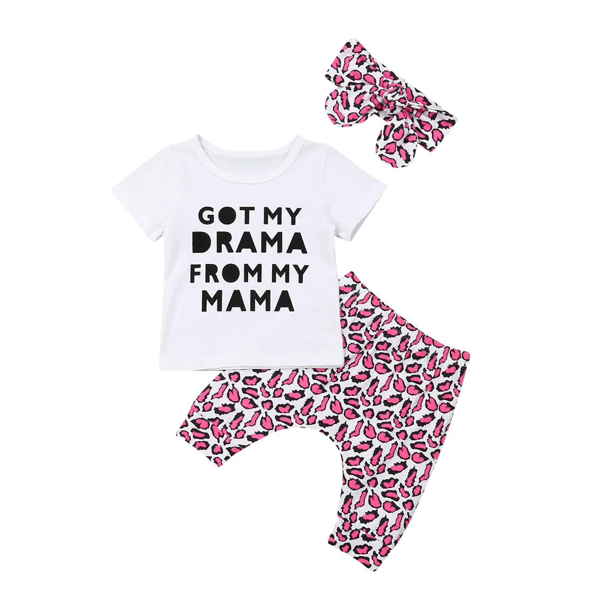 Комплект из 3 предметов хлопковая футболка с короткими рукавами для