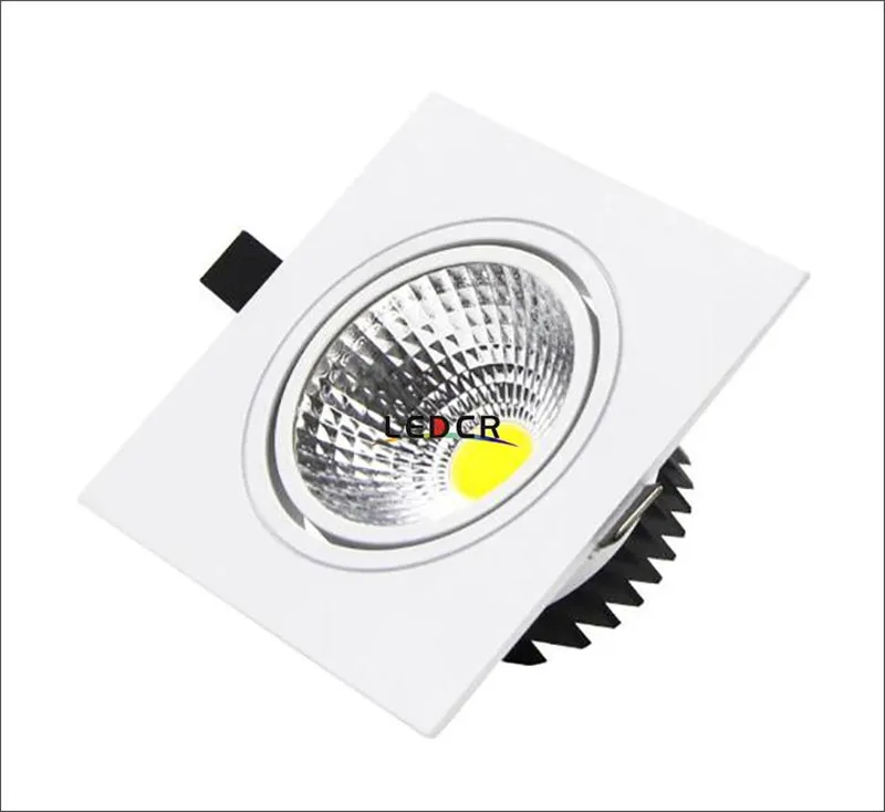 Квадратные встраиваемые потолочные светодиодные светильники COB 10 Вт 15 110-240 В