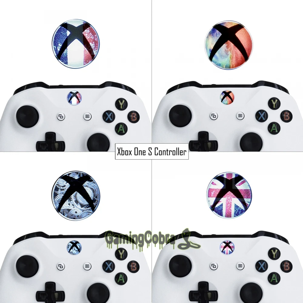 30 пар кожных наклеек наклейка для дома кнопки включения питания для Xbox One S для Xbox One X консоли контроллера