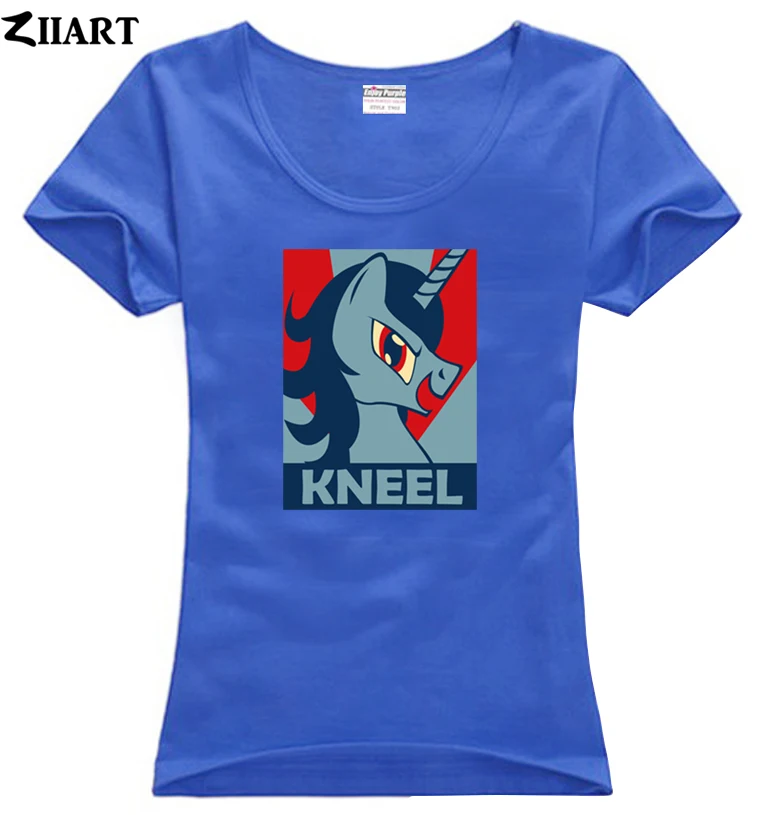 Loki kneel unicorn pony poster одежда для пар женский o образный вырез хлопковая футболка с