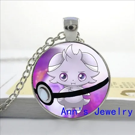 Chespin ожерелье с рисунком покемона Espurr Кулон стекло фото ювелирные изделия Froakie Pokeball подвесной стеклянный купол кулон ожерелье HZ1