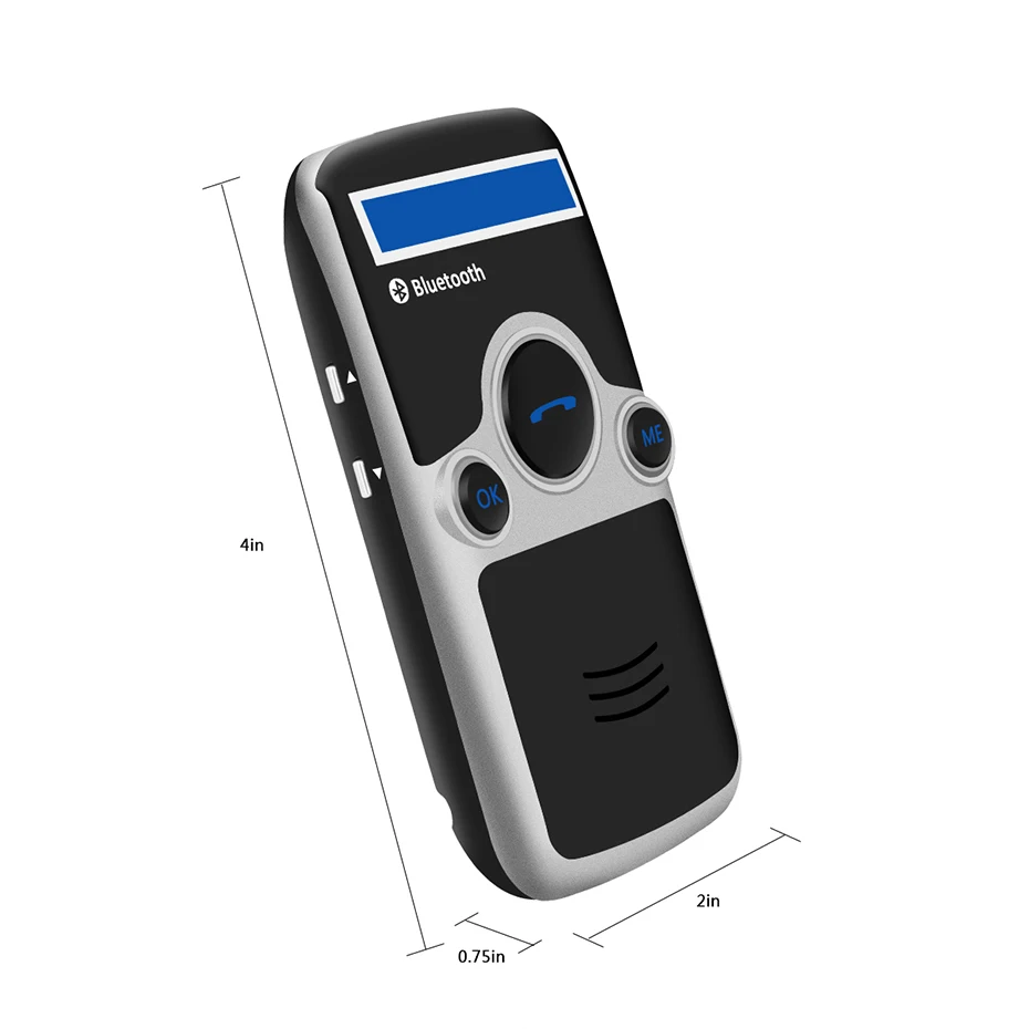ANLUD Солнечный Bluetooth Handsfree автомобильный комплект FM стерео передатчик много языков ЖК-дисплей питание Громкая связь беспроводной Bluetooth