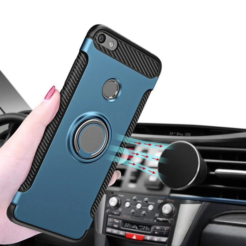 Finger Ring Stand Car Holder Case for Xiaomi Redmi Note 7 5 4X mi A1 A2 mix 2s 8 9 SE Back Cover Silicone |