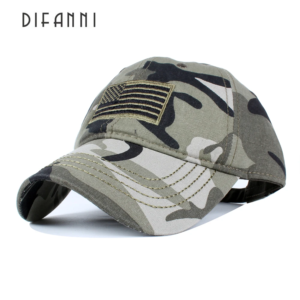 Новинка Высококачественная хлопковая бейсболка dianni с флагом США камуфляжная